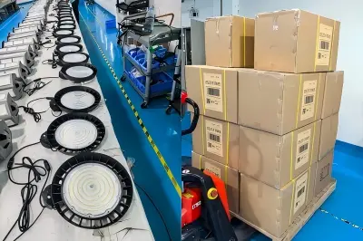 50 Lampu UFO High Bay yang Dapat Diredupkan Telah Dikirim ke Amerika Serikat